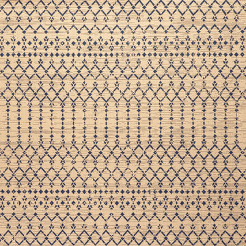 Ourika Moroccan Geometric Textured Weave Indoor/outdoor Square Rug